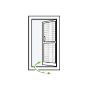 Insekenschutztür mit Pendelfunktion